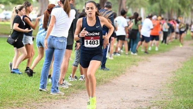 Aug 31, 2006; Boca Raton, FL, USA; Girls on the Spanish River High School  cross country team run along Yamato Road on a training run, Thursday  afternoon. (L-R front) Runner in grey